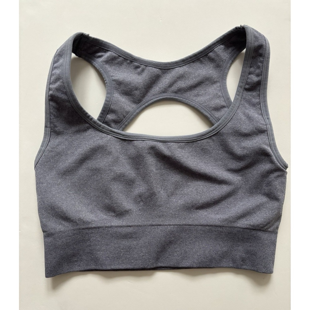 NVGTN Sports Bra Eclipse Seamless Open Cutout Back Sporty Athleisure - Size XS